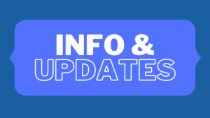 Banner that says "Info & Updates"